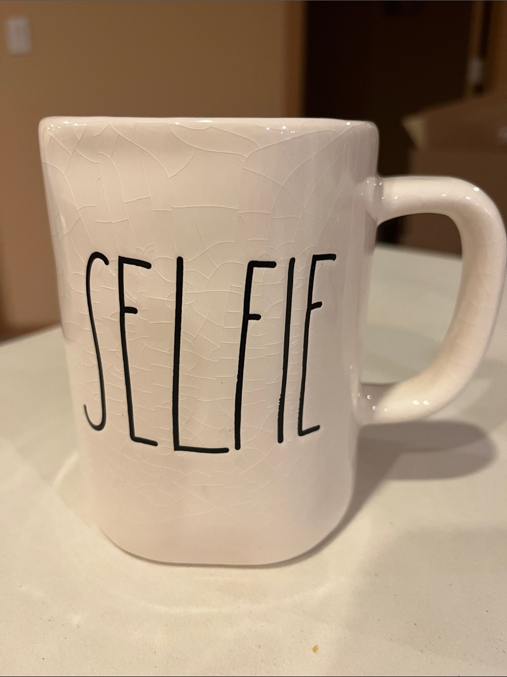 Rae Dunn 'SELFIE' Ceramic Coffee Mug